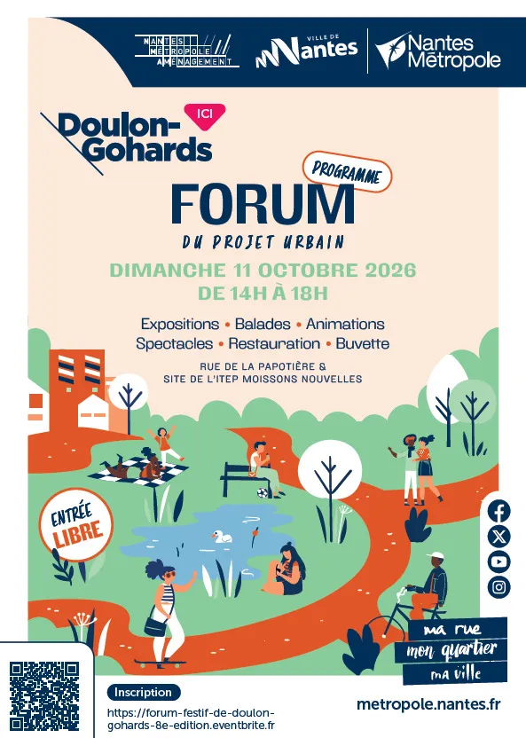 Visuel de l’événement « Forum du projet urbain Doulon-Gohards – 8e édition »