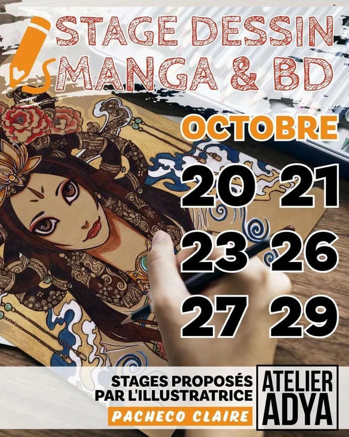 Visuel de l’événement « Stage de dessin (Illustration & perspective), Manga et BD »