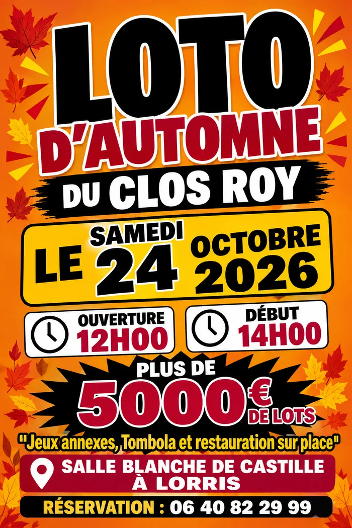 Visuel de l’événement « Loto du Clos Roy »