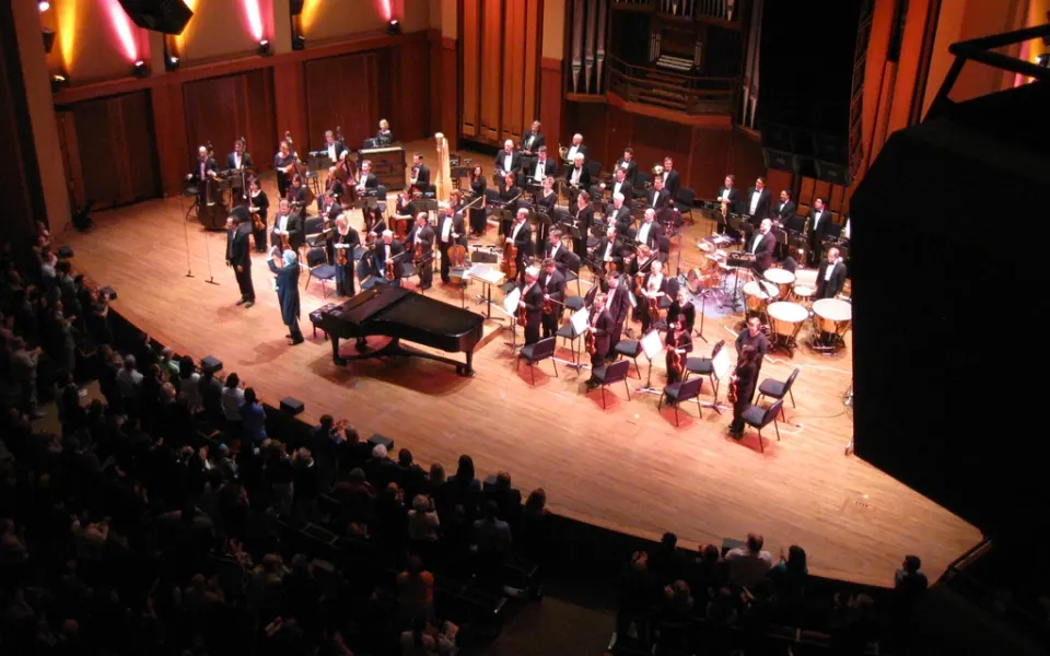 Photo d’illustration : un orchestre en salle de concert