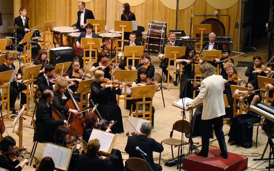 Photo d’illustration : un orchestre en salle de concert