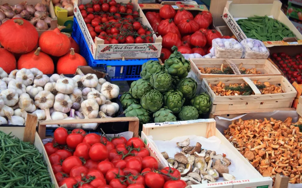 Photo d’illustration : les étals d’un marché