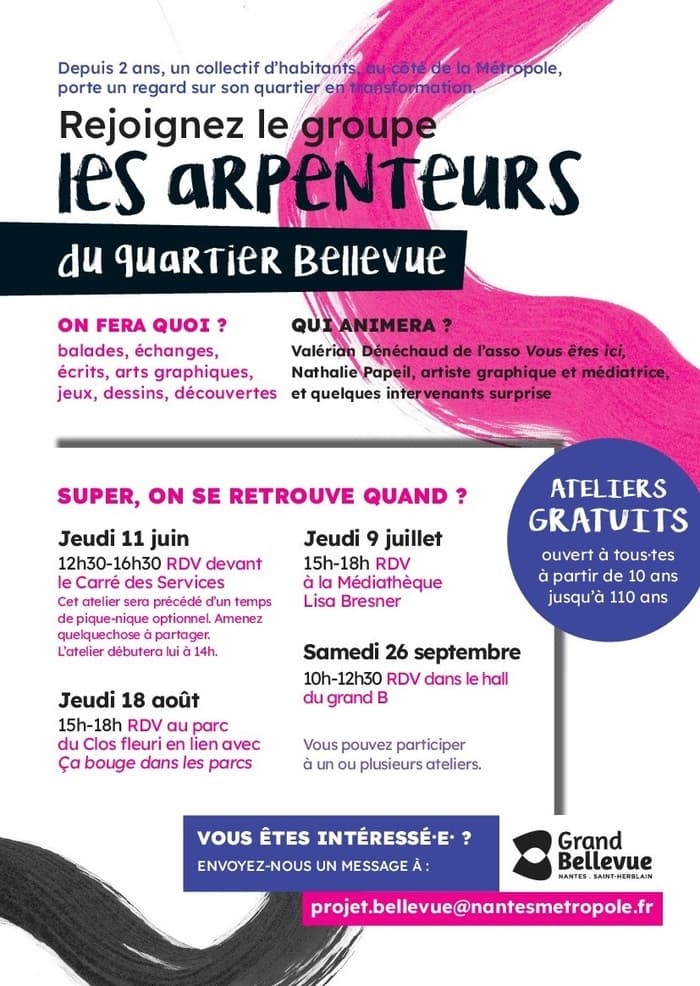 Visuel de l’événement « Les arpenteurs du quartier Bellevue »
