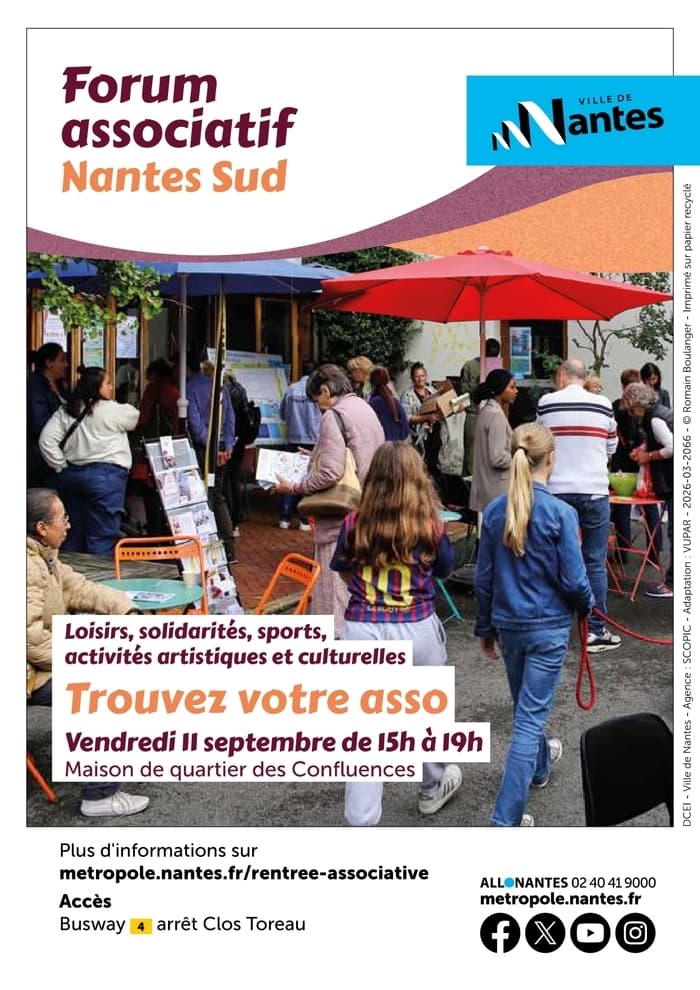 Visuel de l’événement « Forum des associations Nantes Sud »