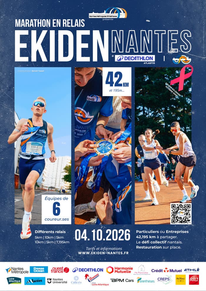 Visuel de l’événement « Ekiden de Nantes by Décathlon Atlantis »