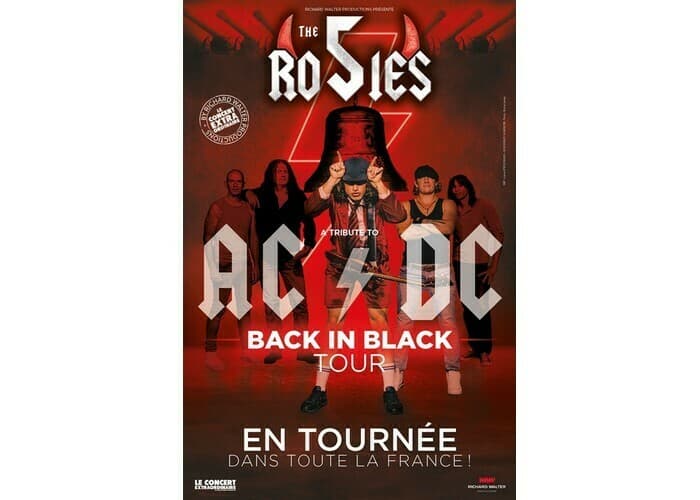 Visuel de l’événement « The 5 Rosies - Tribute to AC/DC : Back in Black Tour »