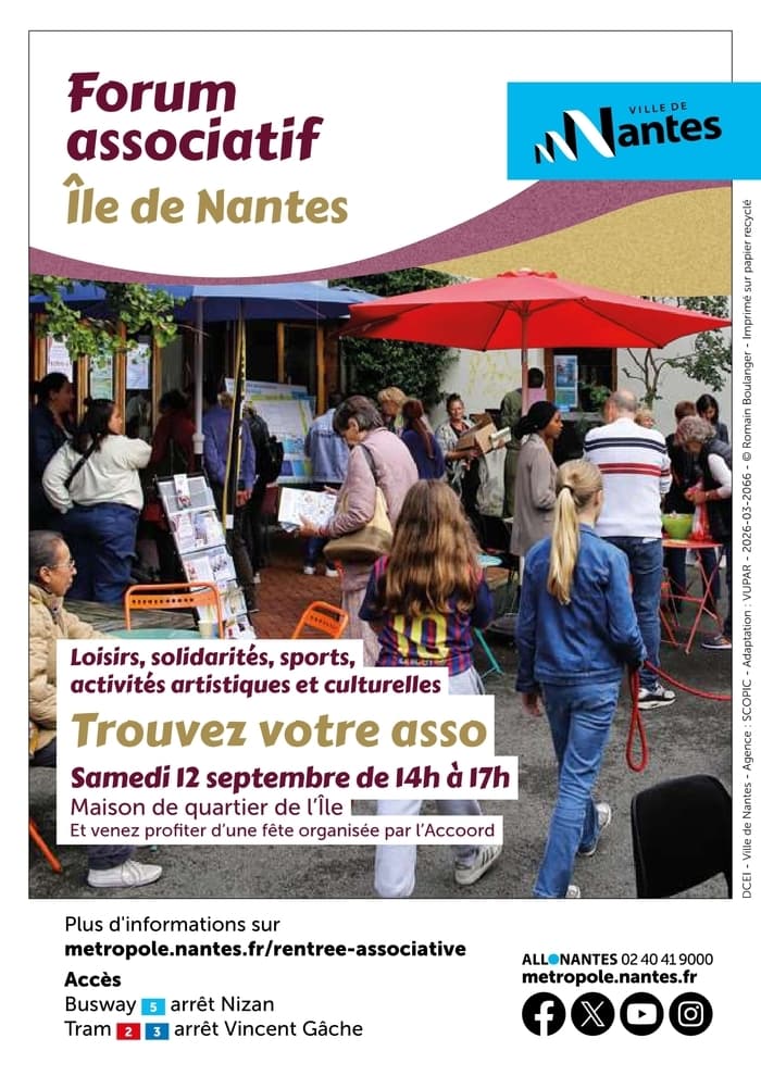 Visuel de l’événement « Forum des associations du quartier île de Nantes »