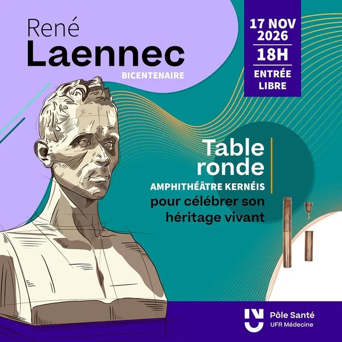 Visuel de l’événement « Table ronde - Bicentenaire de René Laennec »