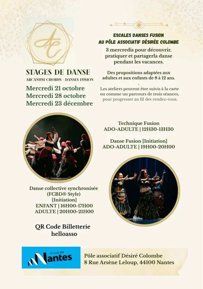 Visuel de l’événement « Stages de danse Escales danses fusion »