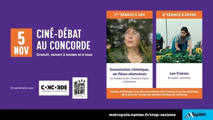 Visuel de l’événement « Ciné-débat – Soirée de lutte contre les violences sexistes et sexuelles »