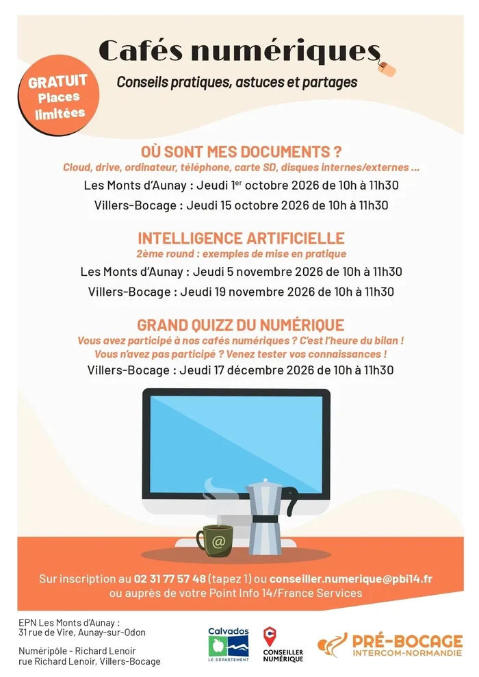 Visuel de l’événement « Café Numérique : Intelligence artificielle; exemple de mise en pratique »