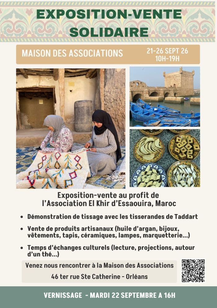 Visuel de l’événement « Exposition-vente solidaire Maroc »