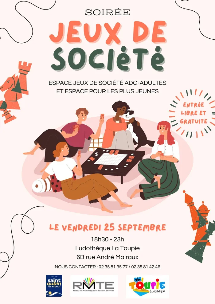Visuel de l’événement « Soirée jeux de société »
