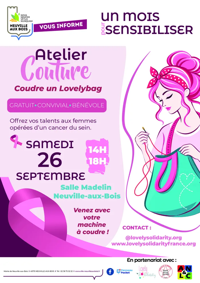 Visuel de l’événement « Atelier Couture - Octobre Rose »