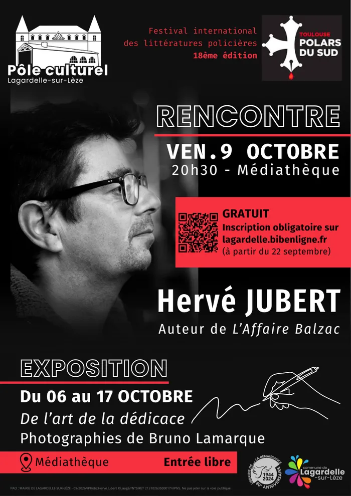 Visuel de l’événement « Rencontre auteur : Hervé JUBERT »