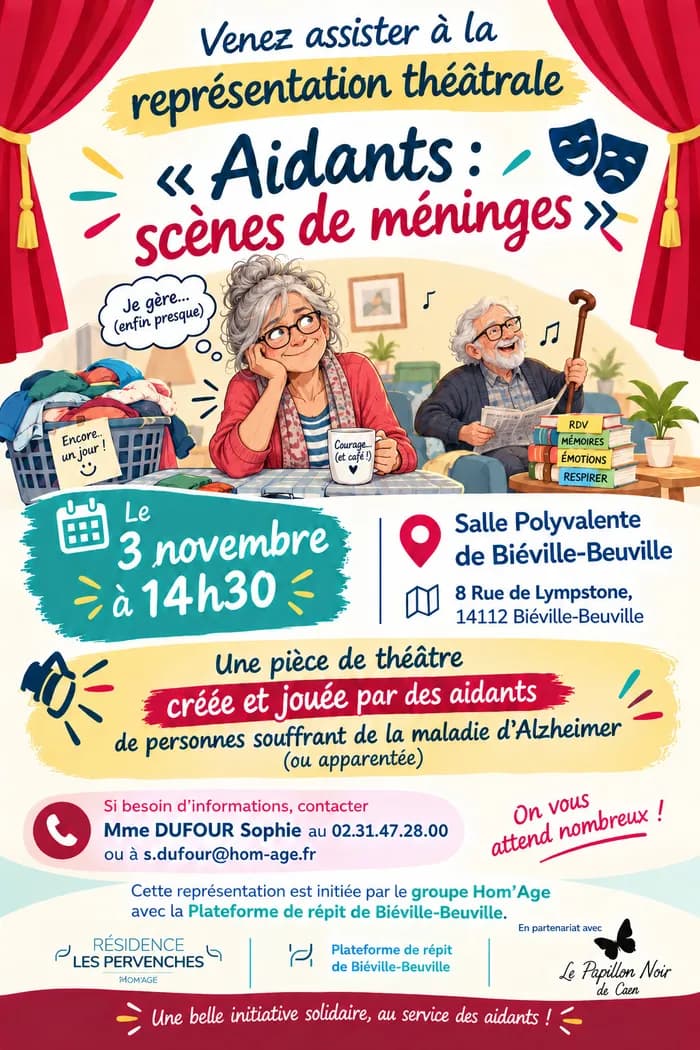 Visuel de l’événement « Représentation théâtrale "Aidants : scènes de méninges" »