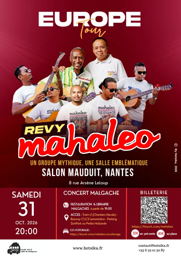 Visuel de l’événement « Concert de Revy Mahaleo »