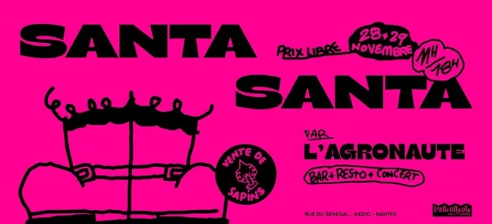 Visuel de l’événement « Santa Santa : contre-marché de Noël de l'Agronaute »
