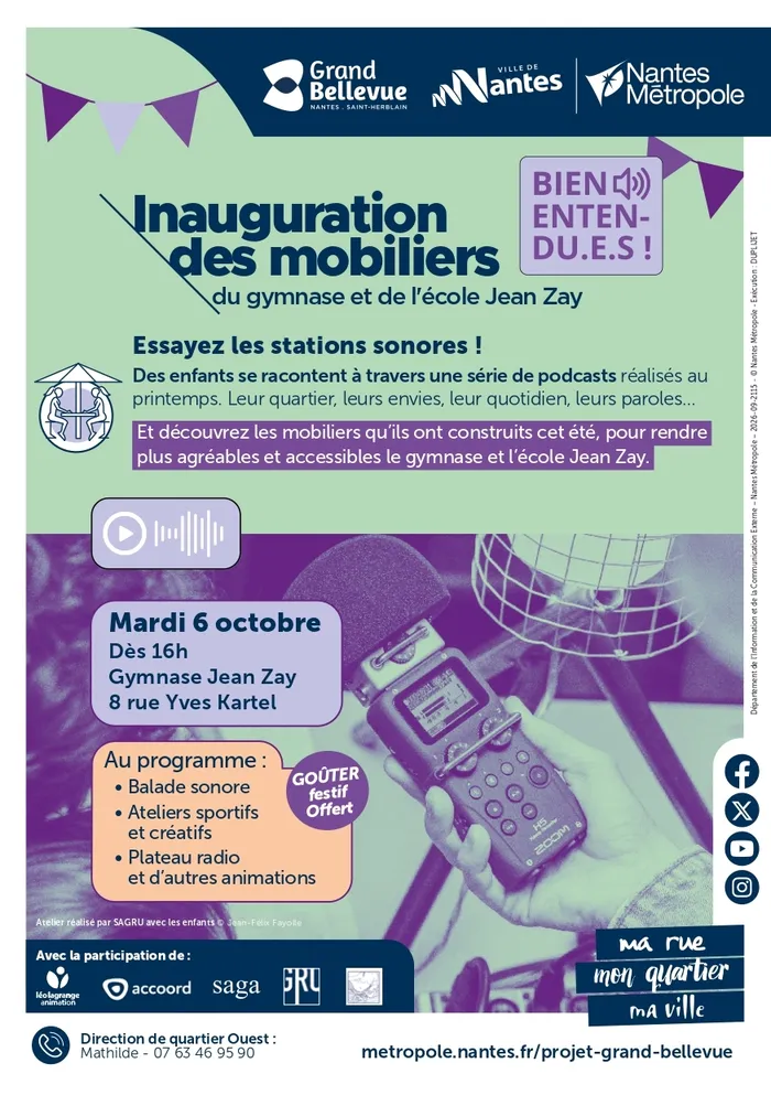 Visuel de l’événement « Inauguration des Mobiliers Bien Entendu.e.s à Jean Zay »