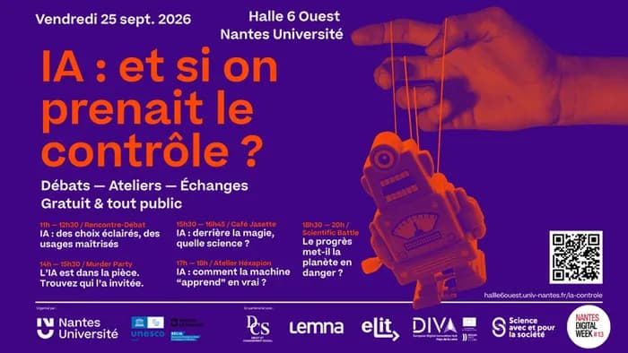 Visuel de l’événement « IA : et si on prenait le contrôle ? »