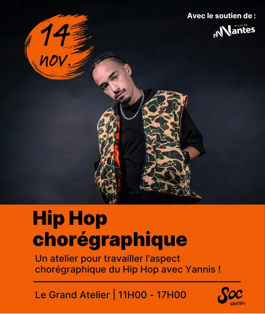 Visuel de l’événement « Atelier Hip-Hop Chorégraphique »
