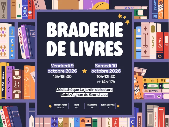 Visuel de l’événement « Braderie de livres »
