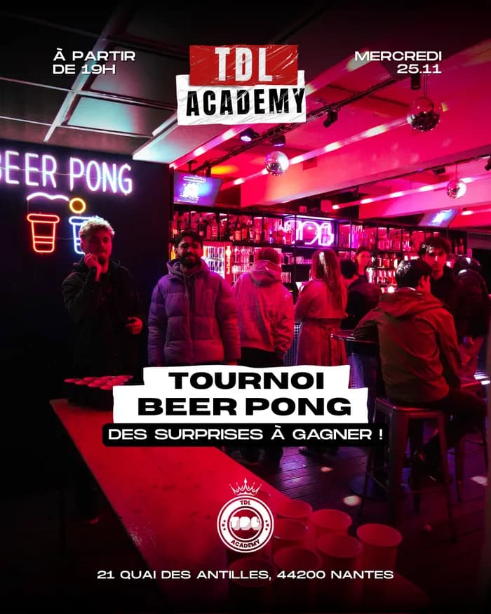 Visuel de l’événement « TOURNOI BEER PONG W/ BEERPONG LEAGUE »