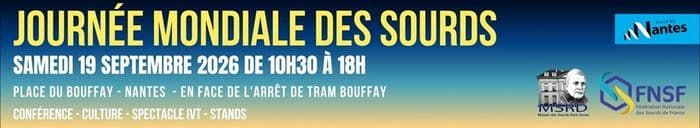 Visuel de l’événement « Journée mondiales des sourds 2026 »