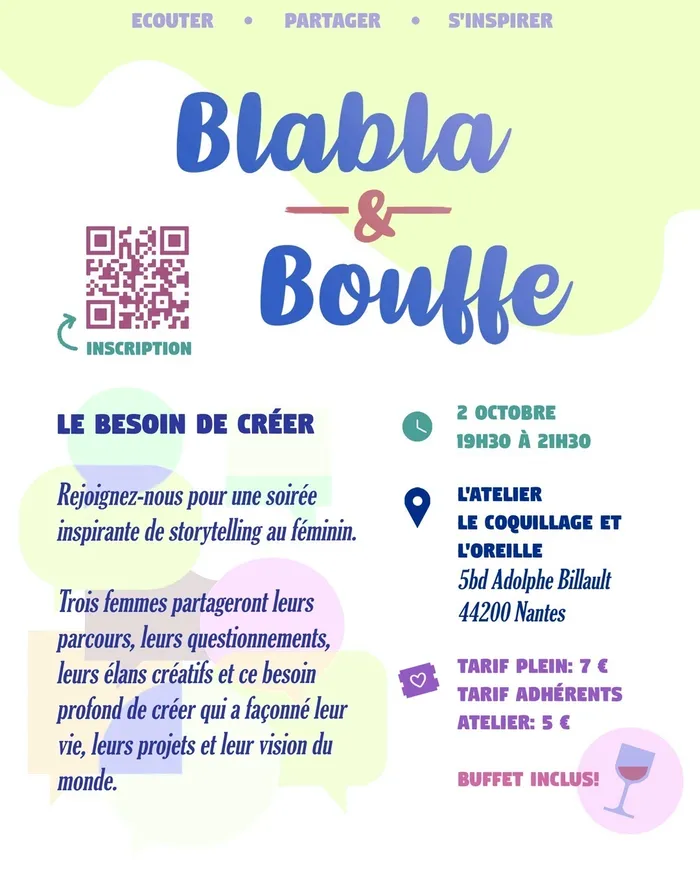 Visuel de l’événement « Bla-bla & bouffe »