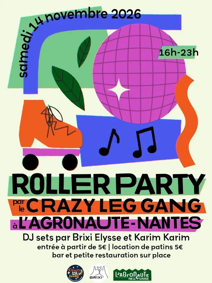 Visuel de l’événement « Roller Party à l'Agronaute »