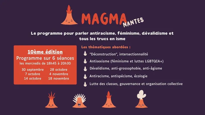 Visuel de l’événement « Programme de sensibilisation aux discriminations · Magma'Nantes #10 »