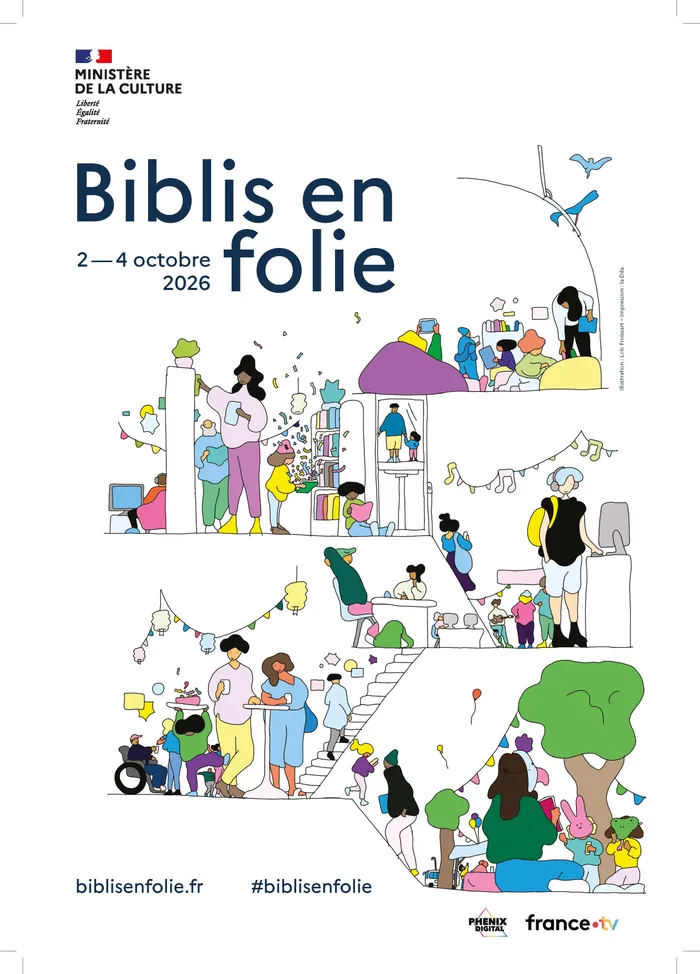 Visuel de l’événement « Biblis en folie 2026 : à la rencontre d'auteurs malviens »
