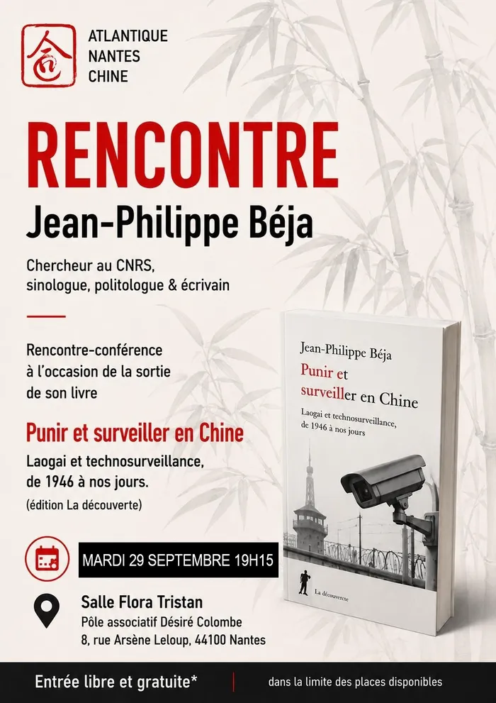 Visuel de l’événement « Rencontre avec Jean-Philippe Béja »