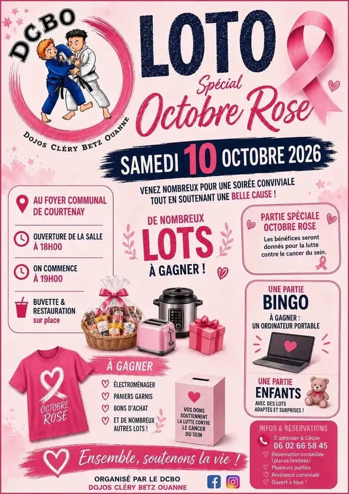 Visuel de l’événement « Soirée Loto Spécial Octobre rose »