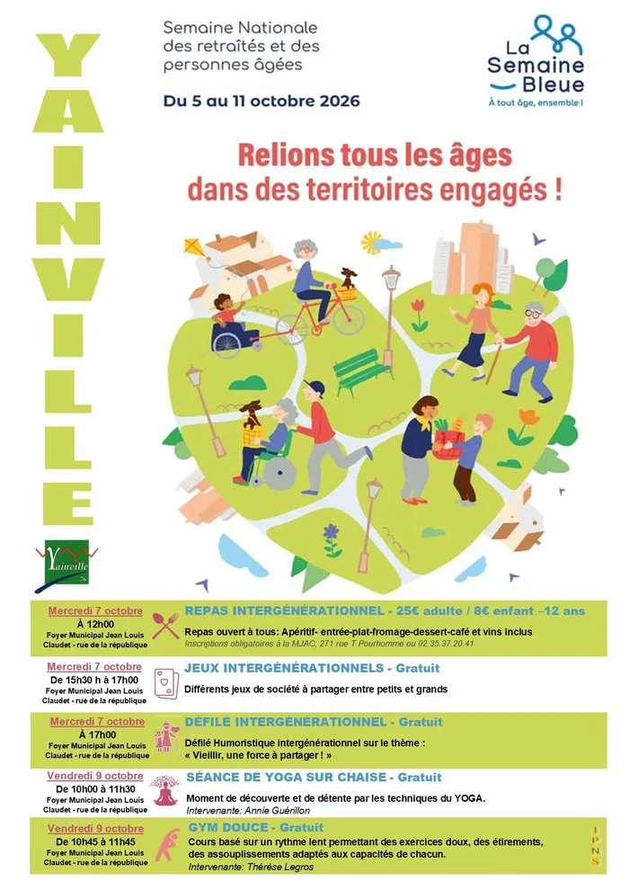 Visuel de l’événement « Semaine Bleue à Yainville »
