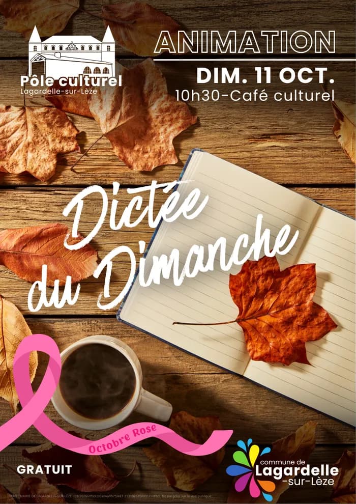 Visuel de l’événement « Dictée du Dimanche »