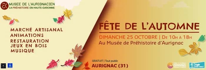 Visuel de l’événement « Fête de l'Automne au Musée de l'Aurignacien | dimanche 25 octobre »