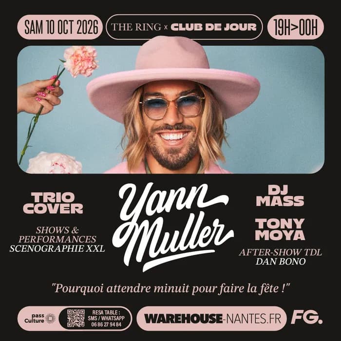 Visuel de l’événement « THE RING x CLUB DE JOUR w/ Yann Muller, Trio Cover & more »