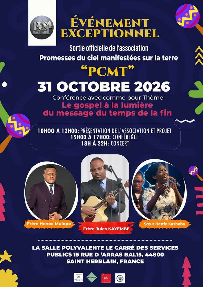 Visuel de l’événement « Conférence et concert de l'association PCMT »