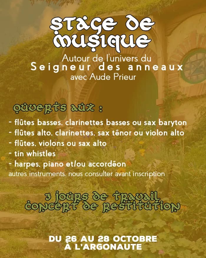 Visuel de l’événement « Stage de musique »