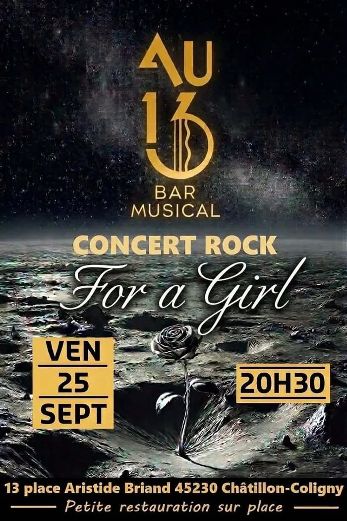 Visuel de l’événement « Concert rock "For a girl" »