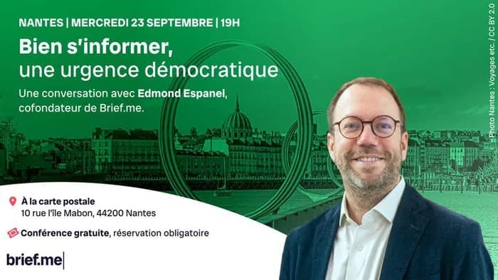 Visuel de l’événement « Conférence-débat : Bien s'informer, une urgence démocratique »