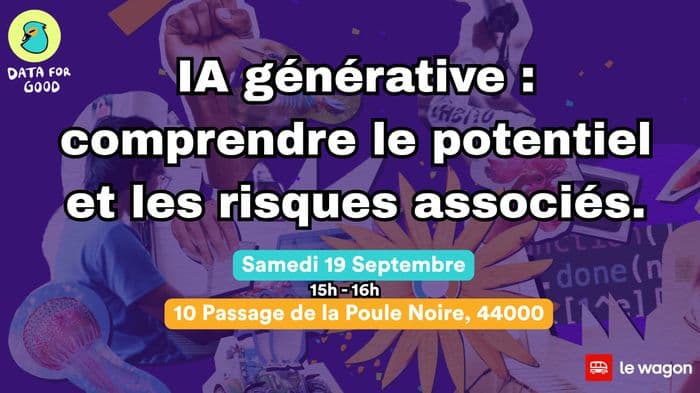 Visuel de l’événement « IA générative : comprendre le potentiel et les risques associés »